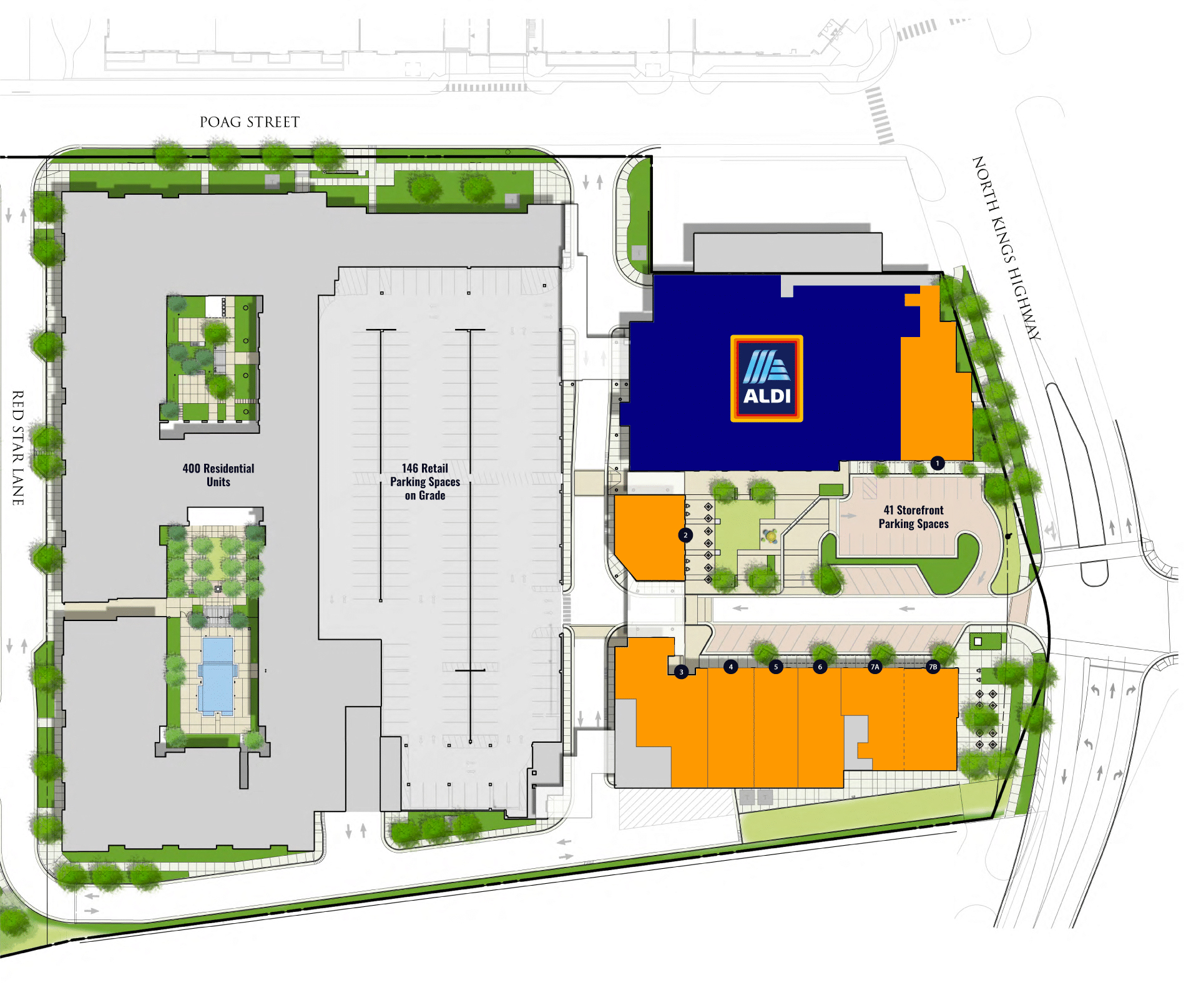 retail plan showing available space - alexandria va apartments south alex